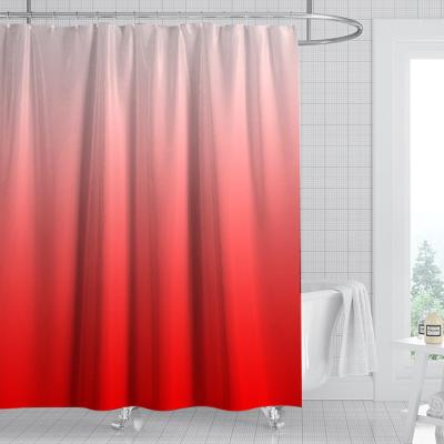 China Customization Sustainable Waterproof Shower Curtain Shower Curtains Animals Christmas Pink Shower Curtain for sale