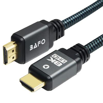 China BAFO Camera High Speed HDMI2.1 8K@60Hz 120Hz 3D HDMI Cable Wholesale Price Hot Sale Male to HDMI Male for Computer TV Monitor for sale