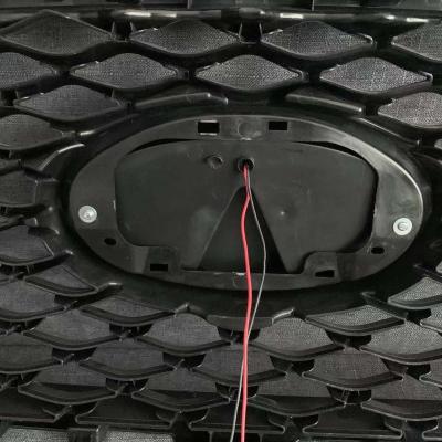 China ABS + PC ABS + PC Fit For Infiniti Q60 2017-2023 RGB led logo badge light Car Logo Emblem light non bleeding with carbon forged honeycomb for sale