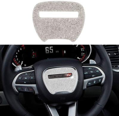China Auto Car Bling Steering Wheel Sticker Cover Trim For Dodge Charger Durango 2015 Challenger 2016 2017 2018 2019 2020 2021 for sale