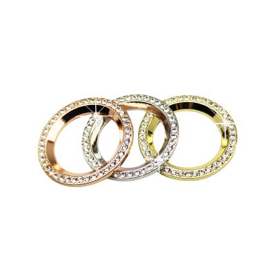 China Interior Keyless Accessories Crystal Trim Bling Bling Ignition Button Cover Car Interior STOP Button Sticker Car For Honda Civic Accord for sale