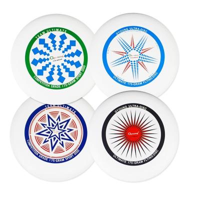 China Logo Sports Custom Professional PE Frisbeed Flying Disc 175g pp Plastic Factory Final Frisbeed For Adult Game for sale