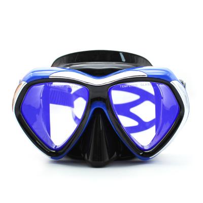 China Custom New Design Waterpoof Dive Mask Adult Scuba Diving Free Mask With Silicone Skirt Strap for sale