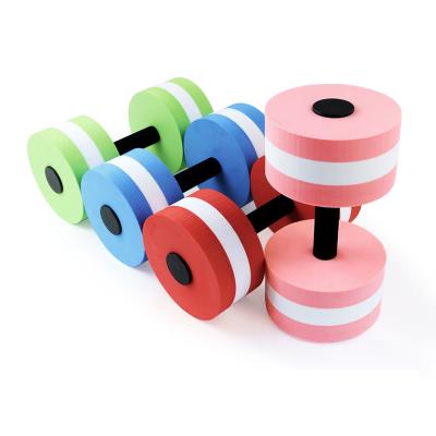 China Free assembly and disassembly for easy to wear China factory price EVA water dumbbell water aerobics kids fitness equipment for sale