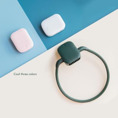 China Adjustable Wind Speed In Three Speeds Mini New Design Neck Fan Bladeless Cooling Portable Fans 360 Degree Rotation Free Adjustment for sale