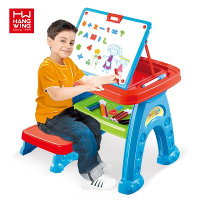 China Multifunctional Plastic Kids Projector Drawing Board Table Educationally Sets Painting Learning Table For Children for sale