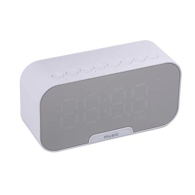 China None Customize 6h TF Card Alarm Clock 5.0 BT Radio Temperature Display Portable Wireless Sleep Mode Speaker For Home And Outdoor for sale