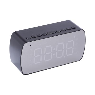 China None Customize 6h TF Card Alarm Clock 5.0 BT Radio Temperature Display Portable Wireless Sleep Mode Speaker For Home And Outdoor for sale