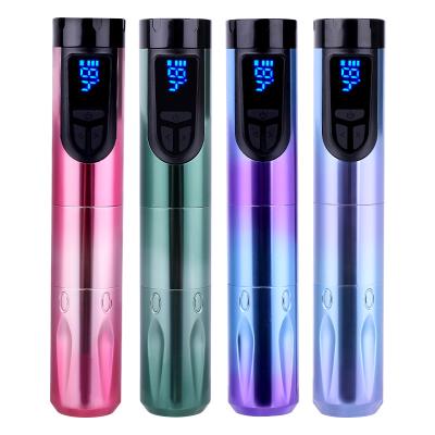 Cina 14500mAh Batteria di riserva Potenza Tattoo Wireless Machine con Display LCD e batteria sostitutiva Disegno in alluminio per aerei in vendita
