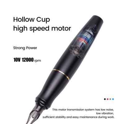 China Motor ohne Kern Edelstahl Rot Mikrobladen Augenbrauen Lippen Eyeliner Tattoo Pistole zu verkaufen