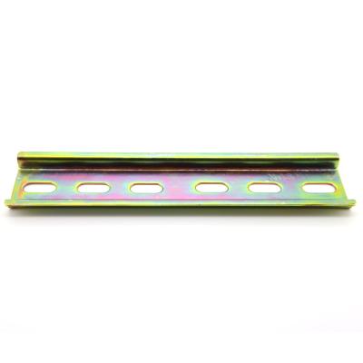 China Sale Standard 35mmx7.5mm Steel Perforated Hot Din Rail Electric Rack TH35-7.5 Din Rail 15.5cm Electric Rack Rail For MCB Fencing for sale