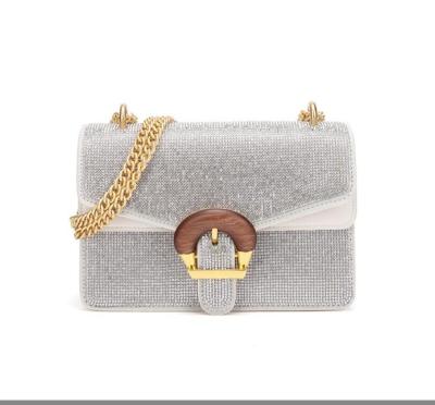 China Fashion new arrivals wholesale luxury rhinestone purse fancy handbags for girls cross body bag for women money for sale