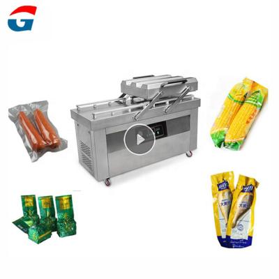 China High Speed Continuous Automatic Small Food Vacuum Packing Machine For Meat for sale