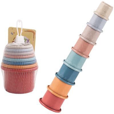 China Baby Stacking Cups Premier Bathroom Cup Toys Water Play Educational Toys Baby Stacking Cups Baby Bathing Toy and Building Block Toys Silicone Stacking Cups for sale