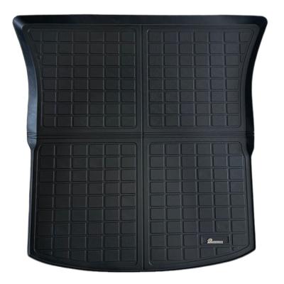 China Business/Selling Precise Fit Dust Proof Trunk Strip Floor Mats Luxury All Weather Warm Trunk Liners For Tesla Y Model for sale