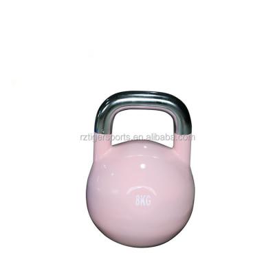 China Commercial use wholesale custom logo custom shape kettlebell powder coated paint competition kettlebell for sale