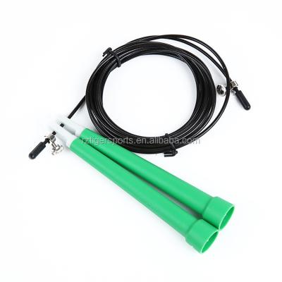 China PP Handle With Durable Adjustable Steel Wire Speed Premium Plastic Jumping Rope for sale