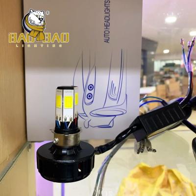 China BAOBAO 6 Side White Flashing Metal Motorbike Lamp Waterproof IP67 IP68 Motorcycle Mini LED Headlights Bulbs Bike Modified Parts for sale