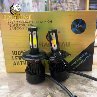 China X7 Golden Box 4 Side 4 Face Multiple Color White Color LED Headlight Bulb Motorcycle Auxiliary Lights HAOJUE Motor Spare Parts for sale