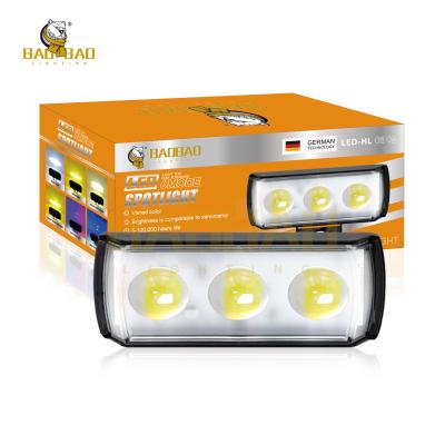 China BAOBAO LIGHTING Aluminum 3 Lens 4 Eyes 5 LED 6 Lens Owl Light Red Blue Polic Light Front Fog Lamp LED Headlights for Motor for sale