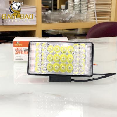 China 36 LED Ferro Vermelho Azul Flashing Polícia Luz halo Lâmpadas redondas para Motocicletas 12-80V Luz LED para Motocicletas Luz de nevoeiro à venda