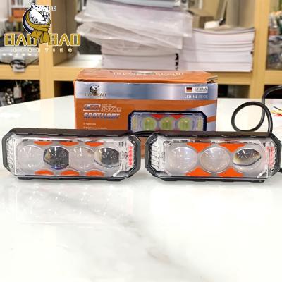 China 20 Watts Alumínio Vermelho Alerta Azul 3 Olhos 4 Olhos Branco Amarelo Flashing 3 fios Mini Fog Light para motocicleta para peças de bicicleta à venda