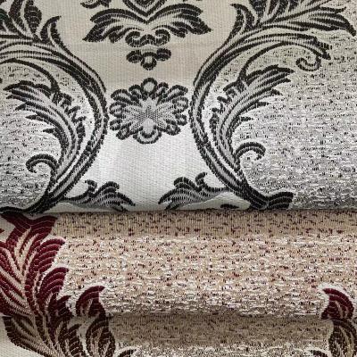 China Professional Design Breathable Decorative Fabrics Yarn-Dyed Jacquard Curtain Fabric A Variety Of Styles And Colors for sale