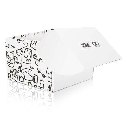 China Recycled Materials Custom Print Ecommerce Apparel Subscription Mailer Corrugated Paper Packaging Box For Baby Nightlight Fruits With Handle for sale