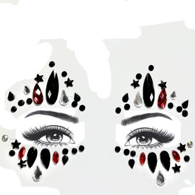 China Temporary Ivy Girl Face Jewels Glow-in-the-Dark TikTok Instagram New Halloween Dark Clown Posion for sale
