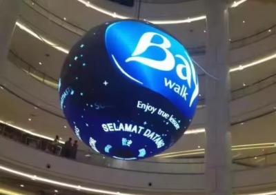 China Ecrã LED flexível RGB curvo, de cilindro cubo circular, interior P2 P3 P4 ecrã LED redondo à venda