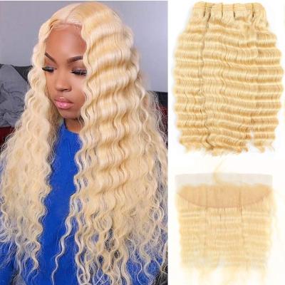 China Beautiful Brazilian Hair Extension Deep Wave Headband for sale