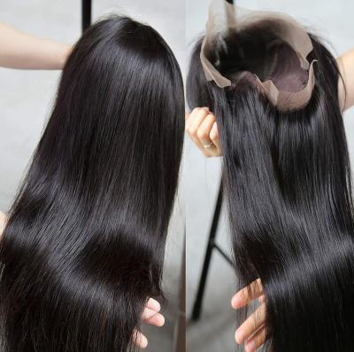 China Beautiful 180% Density Virgin Brazilian Raw Hair Braided Full Lace Wig for sale