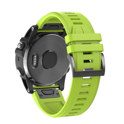 China Original 1:1 Silicone Sports Silicone Strap For Garmin Fenix 7X 6X Smartwatch Strap 22mm 26mm QuickFit Strap For Garmin Fenix Band for sale