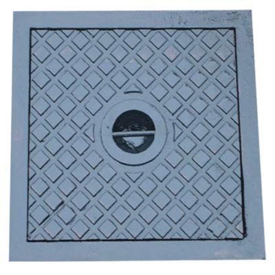 China A15 Ductile Iron Manhole Cover Square Airtight 600mm Diameter EN124 for sale