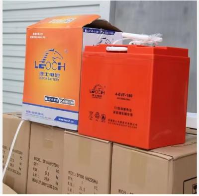 China Bateria de ácido de chumbo LEOC 4-evf-1808v180ah para veículo turístico 3 anos de vida útil à venda