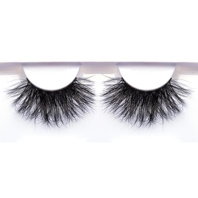 China Premium Quality 25Mm Tapered Dramatic False 5D Mink Eyelashes From Soft.natural for sale