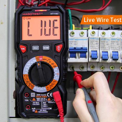 China Multímetro profissional preciso Digital da frequência da temperatura da capacidade de HABOTEST HT118C com CE ROHS à venda