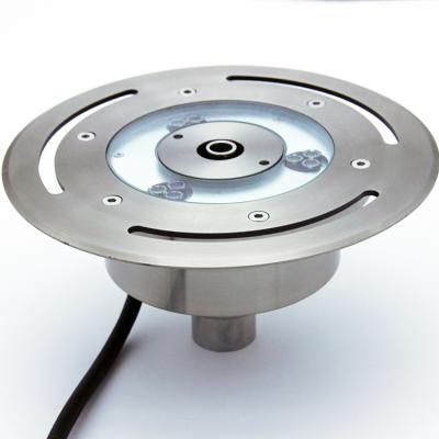 China LANDSCAPE Fountain Ring Light 6W 9W 12W 18W DMX Control Stainless Steel Bottom IP68 Water Donut Submersible RGB Outdoor Led Fountain Lights for sale