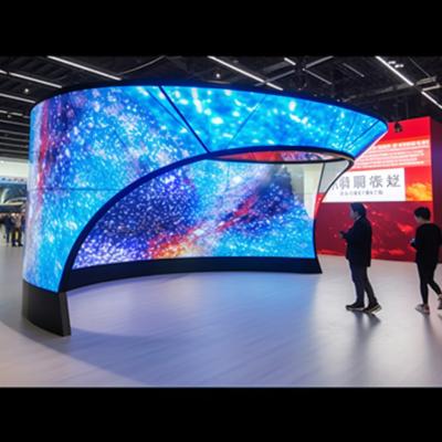 Chine Écran de rideau LED flexible intérieur P3.91 / P4 / P4.81 Affichage LED dynamique à vendre