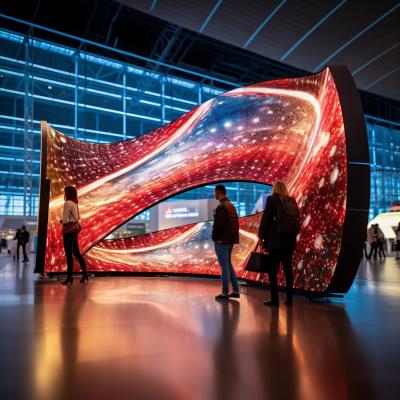 Chine Écran à LED mince transparent et flexible Écran léger Brillance élevée à vendre