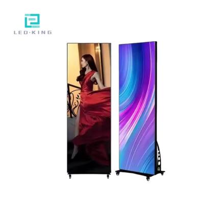 China Events Shopping Mall P1.86 P2.5 Movable Advertising Outdoor Waterproof Digital Video Screen LED Poster Display for sale