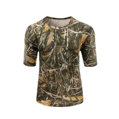 China Outdoor Sports Breathable Summer Camouflage Hunting Top Quick Dry Shirt for sale