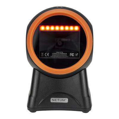 China Popular Handheld Usb 2D Omnidirectional Barcode Scanner A4 Bar Qr Cable Code Reader for sale