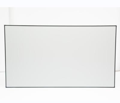 China Wall Mounted 100 inch 16:9 format home cinema anti light pet crystal fabric alr projector screen for ust laser projector for sale