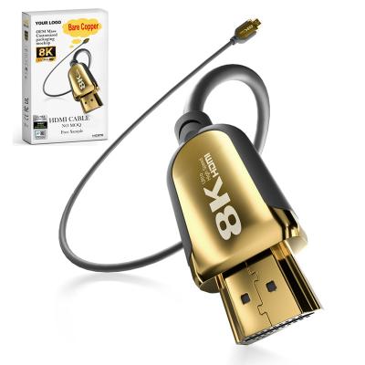 China Manufacturers 6.6ft/2m 10 High Speed 2.1 Hdmi Cable 3M 100pcs Metros12 Meters Hdmi Cables Newest High Flexible Style 48gbps 8K 2M for sale