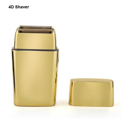 China Outdoor Wholesale Double Blade Swapping Foil Shavers Aluminum 4D Full Metal Housing Electric Shavers For Men for sale