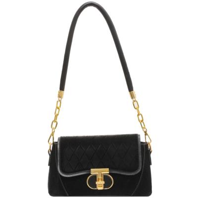 China 2023 Waterproof New Fashion Lingge Niche Design Cross - Body Women Shoulder Bag Premium Leather Carry Bag for sale