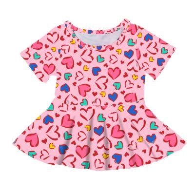 China Girls QUICK DRY Clothes For Valentine's Day With Lovers Girls Plus Size T-shirts For Spring/Summer Wholesale for sale