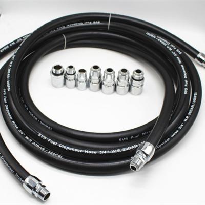 China Nitrile Soft Wall Fuel Dispensing Hose With Built In Static Wire For Gasoline for sale
