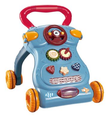 China Cartoon Baby Puzzle Toddler Driver Pushes Adjustable Speed Anti Rollover Music Band for sale